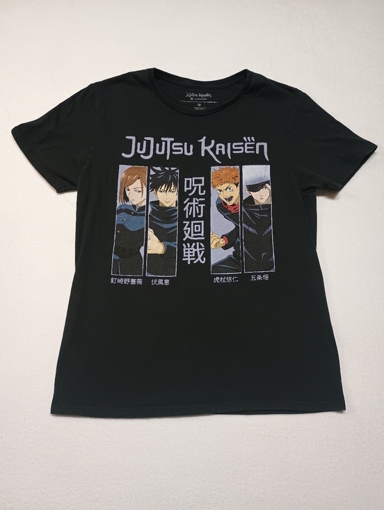 Anime Other - Anime Black Graphic Tee -men Size M Jujutsu Character Print